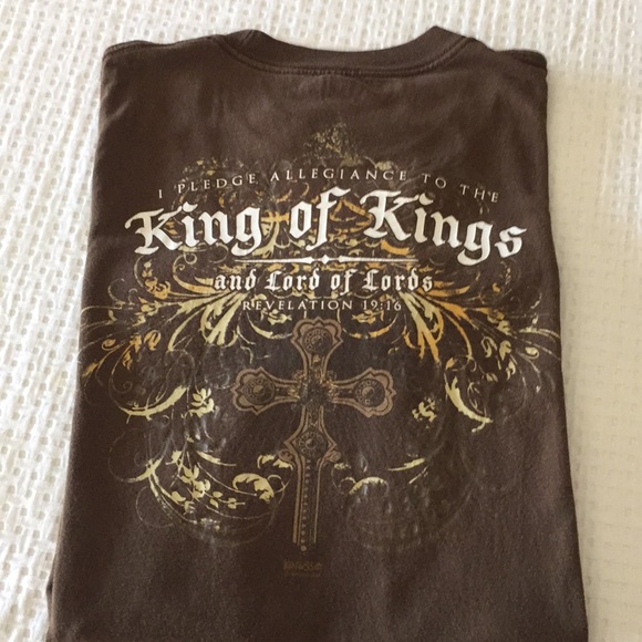 Shirts Mens Brown King Of Kings Lord Of Lords Tshirt Poshmark